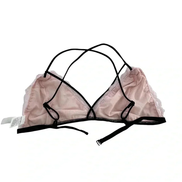 LA Heart PacSun Beige Light Pink Bralette Size Medium Bra intimate - Picture 4 of 8